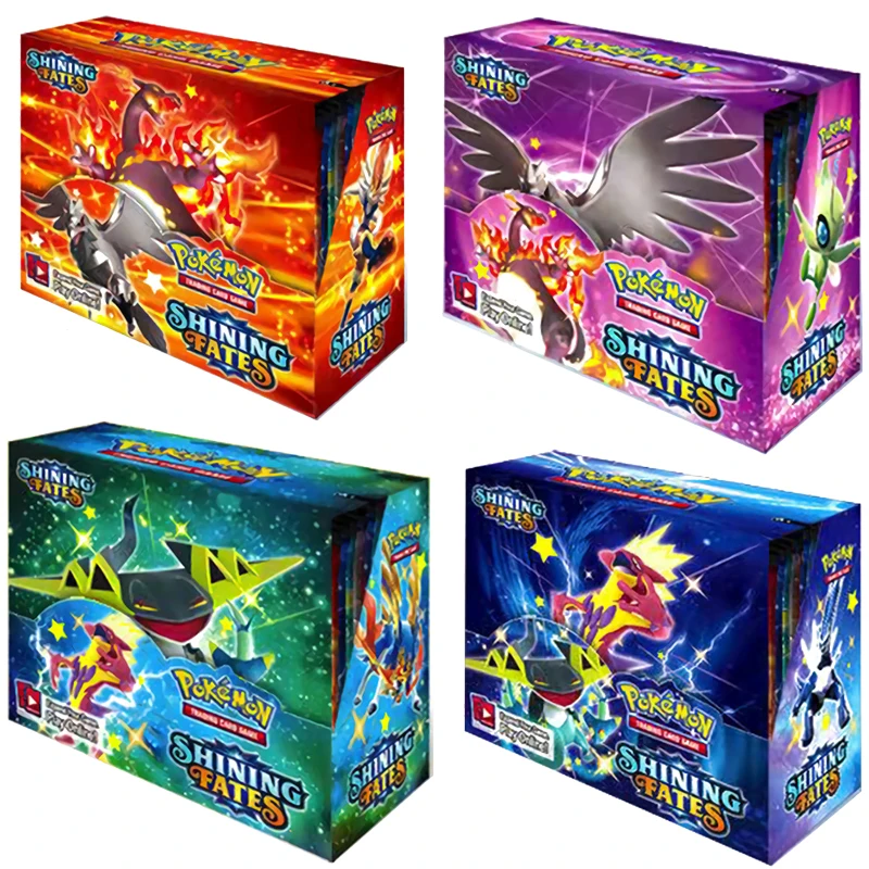 2021 новейшие Pokemon карты 360 шт. английский Покемон TCG: Сияющий Fates Booster Box торговая