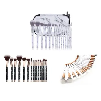 

15Pcs/Sets Marble Texture Makeup Brushes Powder Foundation Eyeshadow Blush High Quality Make Up Brush Set