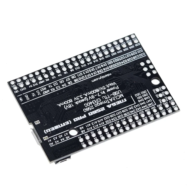 Arduino Mega 2560 PRO MINI 5V (Embed) CH340G ATmega2560-16AU with male pin headers - Image 4