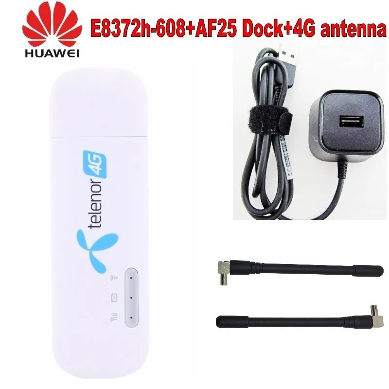 Разблокированный Huawei E8372 E8372h 608 4G LTE 150 Мбит/с USB модем и антенна WiFi ключ carfi