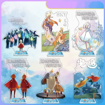 

Keychain Man Sky Children of Light Key Chain Women Couples Keyring Party Key Ring Acrylic Standing Castoon Model Game Porte Clef
