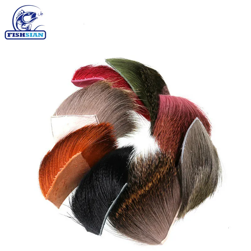 FISHSIAN 2020 LURE Fishing Tackle Lures Bucktail Fly Lure Tying Materials 5*5 Articulos De Pesca Diy deer hair | Спорт и развлечения