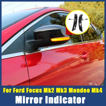 

Side Mirror Flashing Light LED Dynamic Turn Signal Light Flowing Water Blinker For Ford Focus 2 3 Mk2 Mk3 Mondeo Mk4