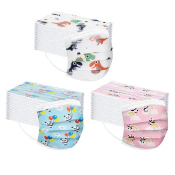 

60PC Cartoon Kids Disposable 3 Layer Child Hygiene Thicken Children's scarf Face Mouth Earloop outdoor Fast Delievry
