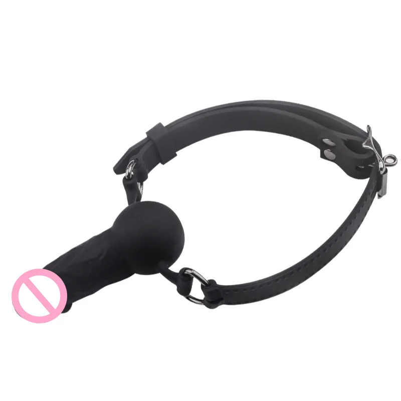 

SM Silicone Open Mouth Gag Erotic Restraint Dildo Gag Oral Fixation Sex Toys For Women Fetish Cosplay BDSM Adult Bondage Product