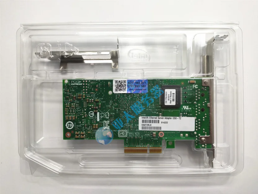 I350 T2V2 PCI E 4X сервер двойной RJ45 порт Gigabit Ethernet LAN l i350AM2 1G сетевая карта|Органайзеры
