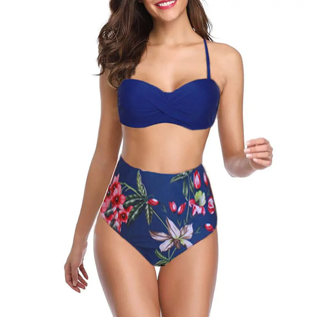 

Sexy Bather Swimwear Womens Split Swimsuit Swimming Costume Padded Swimsuit Monokini Push Up Bikini Sets Ladies Beachwear