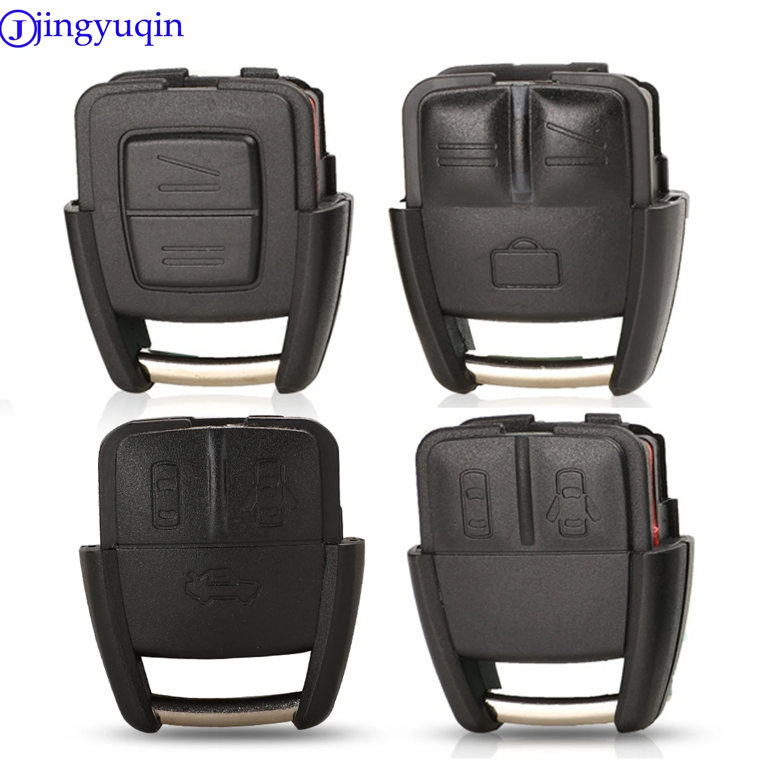 

jingyuqin 2/3 Buttons Replacement Car Key Stying Remote Fob Case Cover Fob Blank For Opel VAUXHALL VECTRA ASTRA ZAFIRA