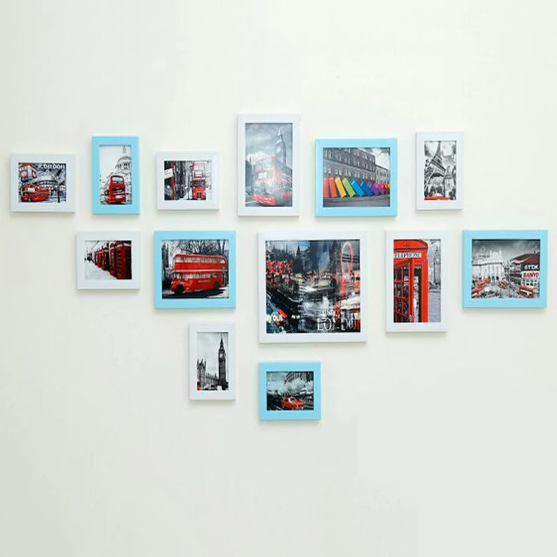 Günstig 13 teile satz Wand Hängen Foto Kombination Rahmen Set Schlafzimmer Wohnzimmer Wand Dekoration Kunst Wohnkultur Familie Bild Display