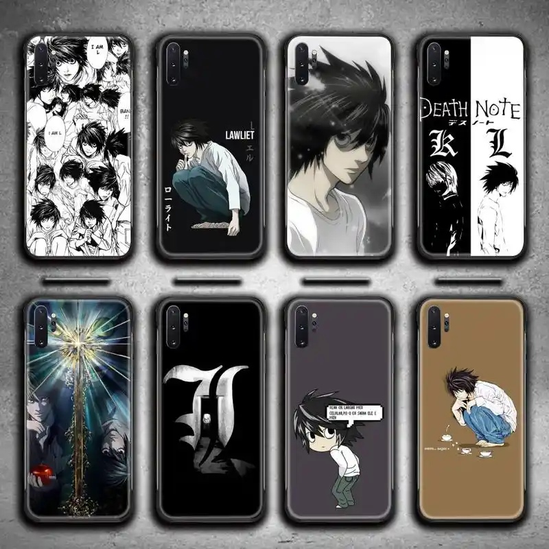 Death Note L Lawliet Phone Case For Samsung Galaxy Note Ultra 7 8 9 10 Plus Lite M51 M21 M31s J8 18 Prime Phone Case Covers Aliexpress