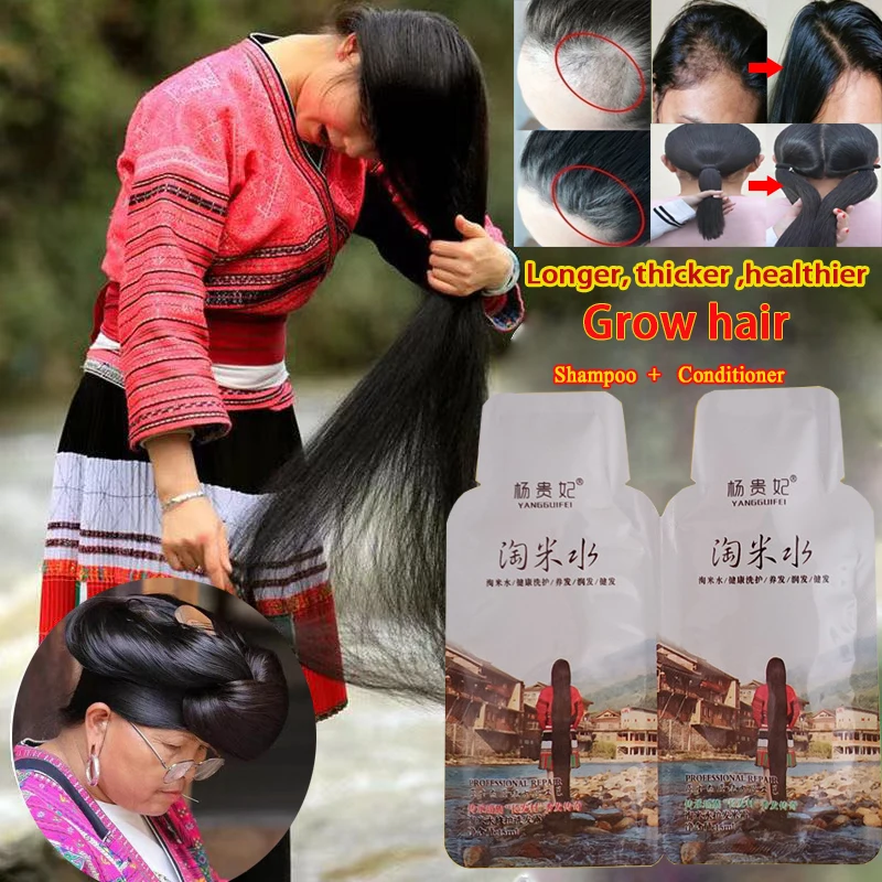 Bajo costo Champú para el crecimiento del cabello de arroz para hombres y mujeres, tratamiento antipérdida de cabello, suero de crecimiento rápido, cabello más largo y grueso, el mejor producto para el cuidado del cabello 8bWZwOMJ3lG