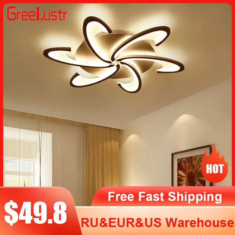 Acrylic Modern LED Lamp Chandelier Light For Living Room Bedroom Home Ceiling US 