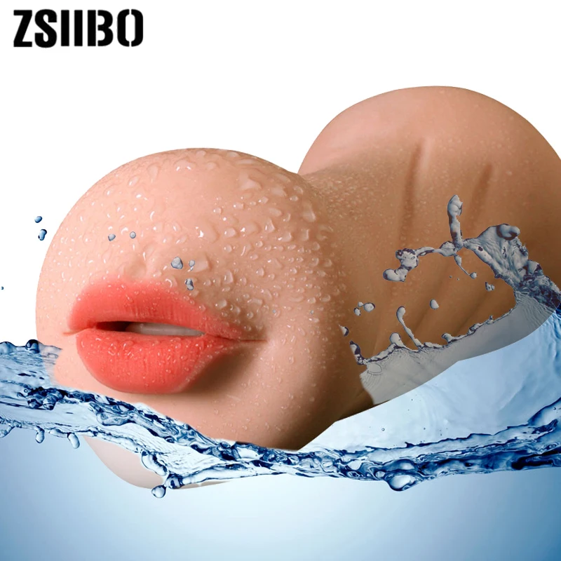 Aircraft cup Male masturbator Penis Massager Silicone cavity male anal masturbator oral sex toys for men