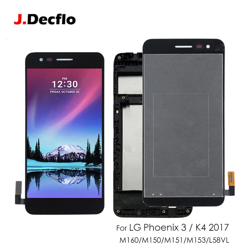 

LCD For LG Phoenix 3 K4 2017 M160 M150 M151 M153 L58VL LCD Display + Touch Screen Digitizer Full Assembly Replacement W Frame