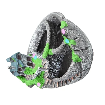 

Mini House Figurines Resin Flower Pot For Herb Cacti Succulent Plants Planter Home Garden Micro- Landscape Decor Crafts