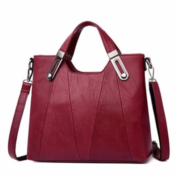 

Wild Fashion PU Leather Single Shoulder Diagonal Handbag Casual Large Capacity Bucket Bag Luxury Handbags Women Bags Designer