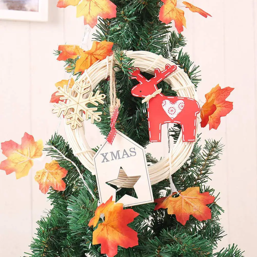 Венок из ротанга и лозы, Круглый венок в форме звезды, свадебный венок в виде цветка, гирлянда на Рождество, Год, свадьбу, домашний декор, дверной венок