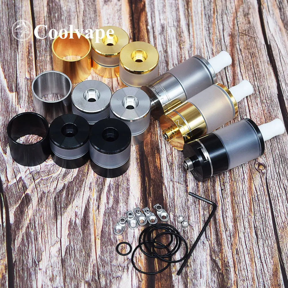 

Wolf Coolvape Dvarw MTL RTA 5ml 316 stainless steel 22mm Rebuildable e-cigarette atomizer Tank vs kayfun rta fit mechanical mod