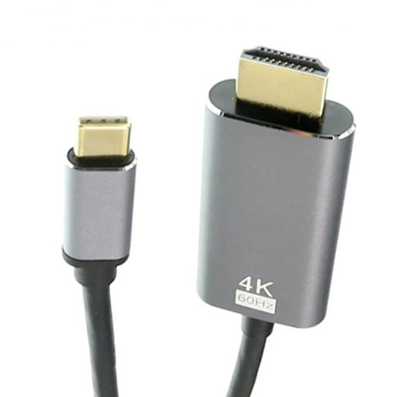 1,8 м Длина Usb 3,1 Usb-C type C штекер 4K 60Hz Hdmi 2,0 Hd кабель-переходник для телевизора для телефона планшетного ПК