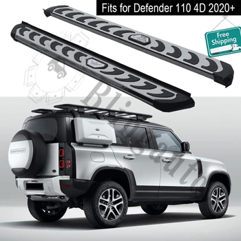 

Running board fits for L.and Rover Defender 4D 2020 2021 side steps nerf bar car pedal side stairs side bar 2PCS