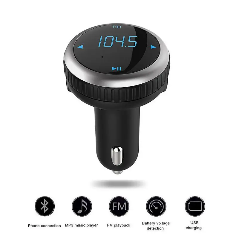 Balight беспроводной в автомобиле Bluetooth fm-передатчик с умным локатором автомобиля Громкая связь вызов с двойным USB зарядное устройство Радио адаптер