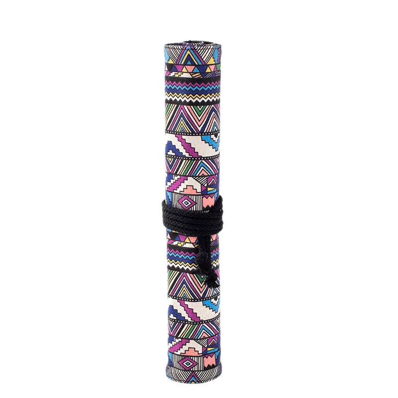 

Canvas Double-Layer Large-Capacity Water Chalk Pen Curtain Installed Brush Oil Brush Pen Bag Water Chalk Storage Bag Stationery