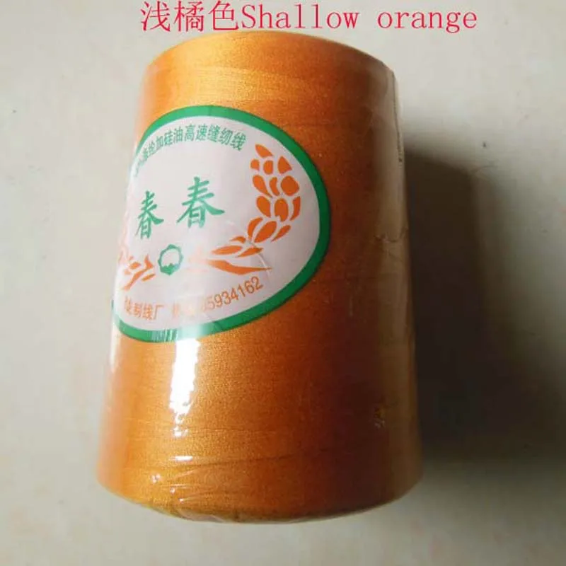 orange apprete Горячая распродажа, 8000 ярдов, 40 s/2, высококачественная швейная машина, 10 видов цветов на выбор, 1 шт., распродажа - Цвет: orange apprete
