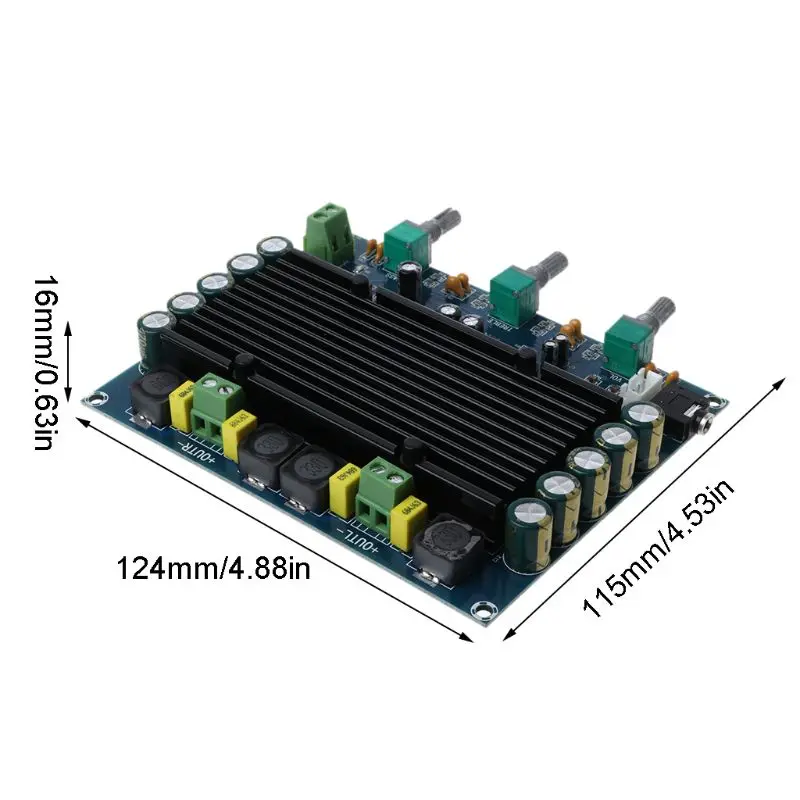 XH-M549 TPA3116 150 Вт+ 150 Вт 2,0 двухканальный стерео HIFI цифровой аудио усилитель плата TPA3116D2 Amplificador
