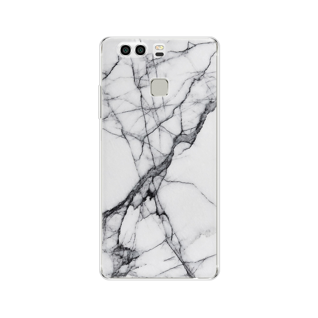 phone case for huawei P9 LITE PLUS 2016 soft tpu silicon back cover 360 full protective printing transparent coque