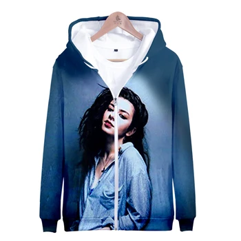 

Charli XCX Charlotte Emma Aitchison hoodies sweatshirt coat autumn and winter Zipper hooded sweatshirt unisex parent-child