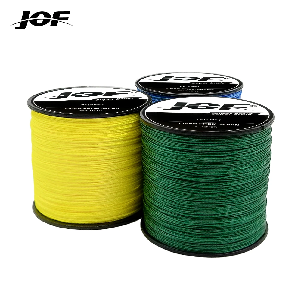 JOF 2021New 300M 4 Strands 8 80LB Braided Fishing Line PE Multilament