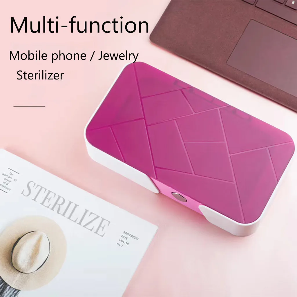 

Multifunctional Mask Sterilizer 10W Wireless Charging Charger UV-Box Sanitizing Box for Mask for Phone blue,pink