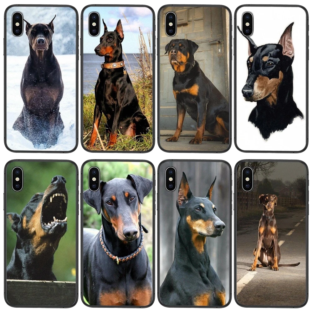 Для Xiaomi Mi 11 10T 10S 10 Ultra Pro Lite Poco X3 NFC CC9 Ebay силиконовый Pinscher Doberman собака язык лицо