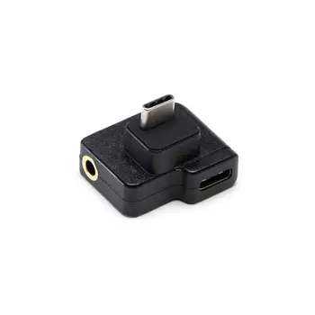 

Microphone 3.5mm/USB-C Charging Adapter Audio External Mic Mount for Osmo Action
