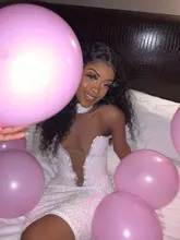 Peluca Frontal de onda profunda, pelucas de cabello humano con encaje Frontal, mojado y ondulado, transparente, rizado, brasileño