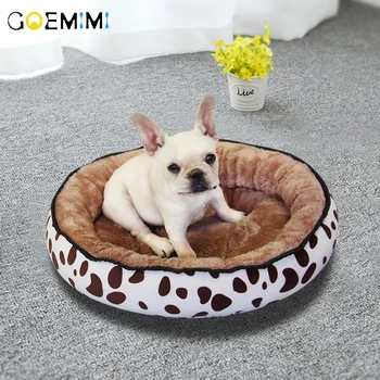

Dog Bed Warming Kennel Washable Pet Floppy Extra Comfy Plush Rim Cushion and Nonslip Bottom dog beds for large small dogs House