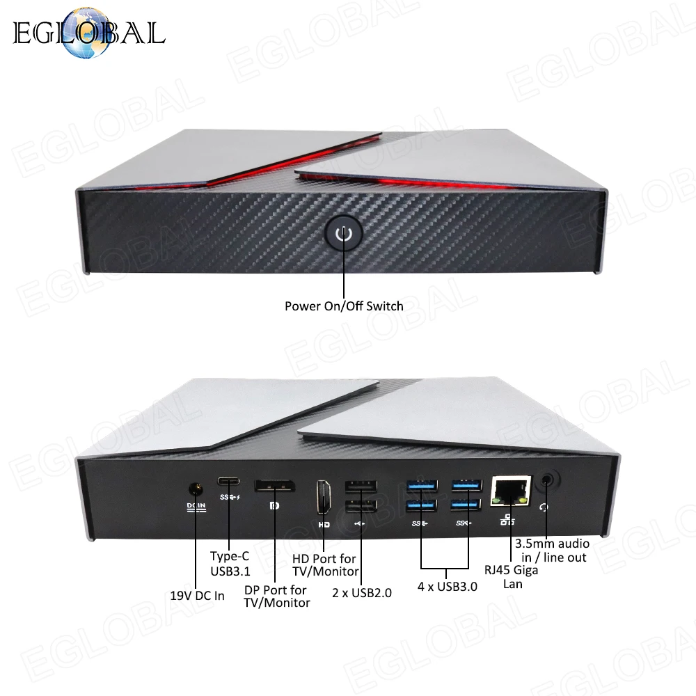 EGLOBAL Nvidia GeForce GTX 1650 4 ГБ GDDR5 ноутбук ПК 19 в DC F5 M.2 2280 SATA/NVME/PCIE3.0 I5 9300H Мини компьютер|Мини