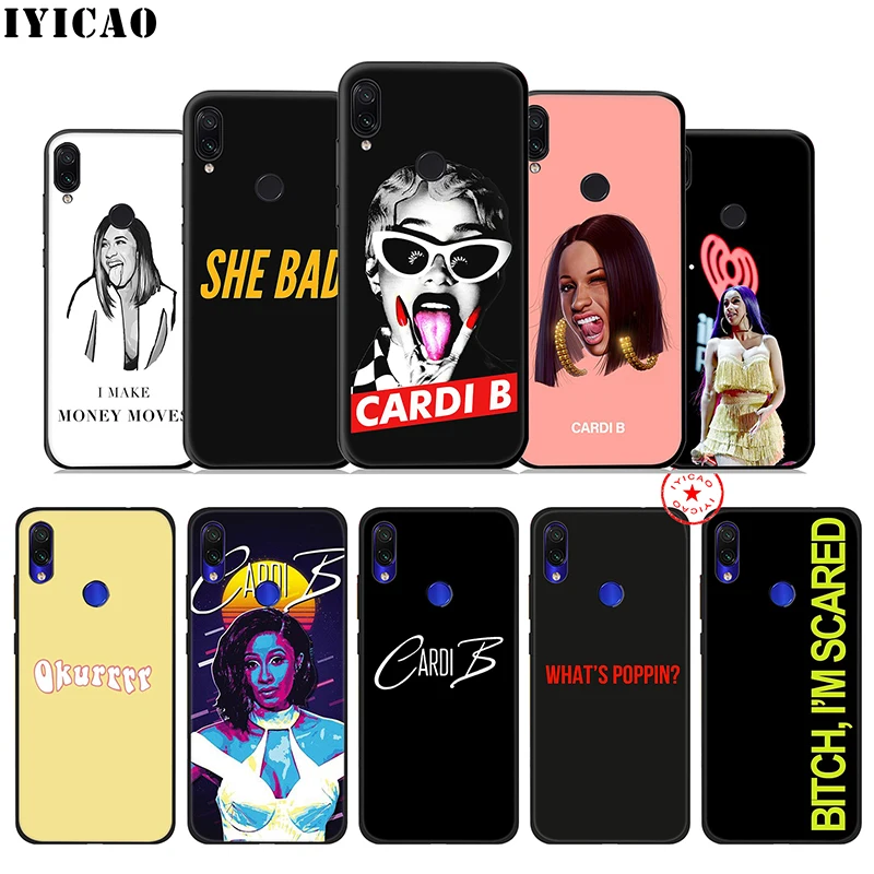 Cardi B Cardib Rap мягкий чехол для Xiaomi Redmi Note 8 7 6 5 Pro 5A 4X Prime силиконовый |