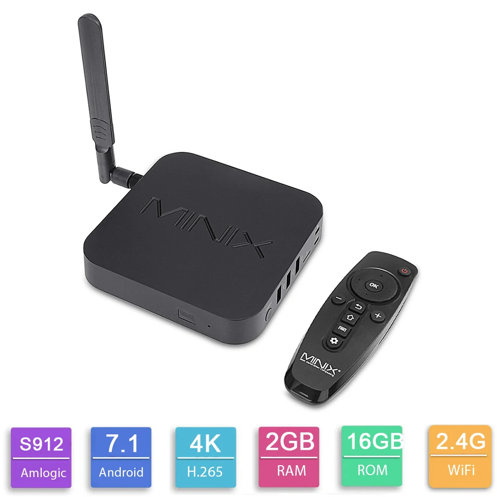 

MINIX NEO U9-H TV Box Android 7.1 TV Box Amlogic S912-H Octa Core 2GB DDR3 16GB ROM 4K HDR WIFI Set Top Box