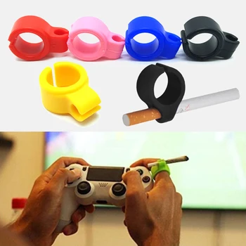 

1 PC Silicone Ring Finger Hand Rack Cigarette Holder For Regular Smoking Smoker Waterproof Endlessly Artifact 6g Wholesale