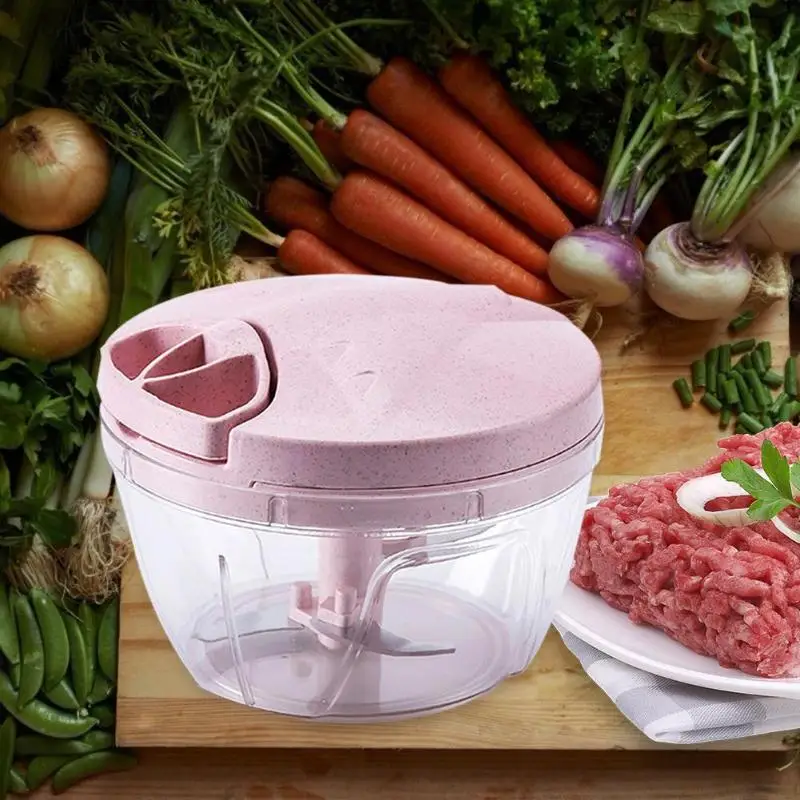 

Vegetable Chopper Manual Food Processor Pull String Fruits Nuts Onions Chopper Manual Meat Grinder Chopper Garlic Cutter