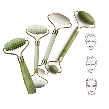 

Double Head Green Jade Roller Massager Eye Face Neck Facial Relax Slimming Thin face Body Beauty Health Care Tools Top selling