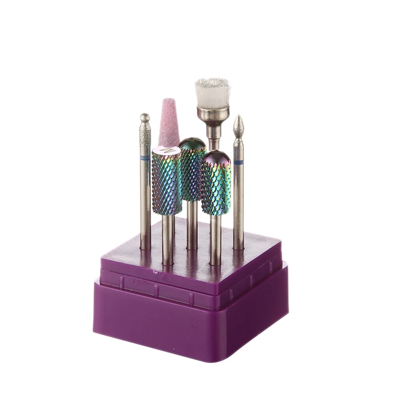 

New Nail Tungsten Steel Grinding Head Set 7 Sets Of Metal Grinding Head Electric Grinding Machine Accessories Nail Drill Bits