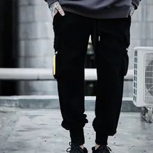 INS осень и зима хип-хоп бренд дикий эластичный пояс луч ноги карманы для инструментов спортивные повседневные брюки мужские брюки