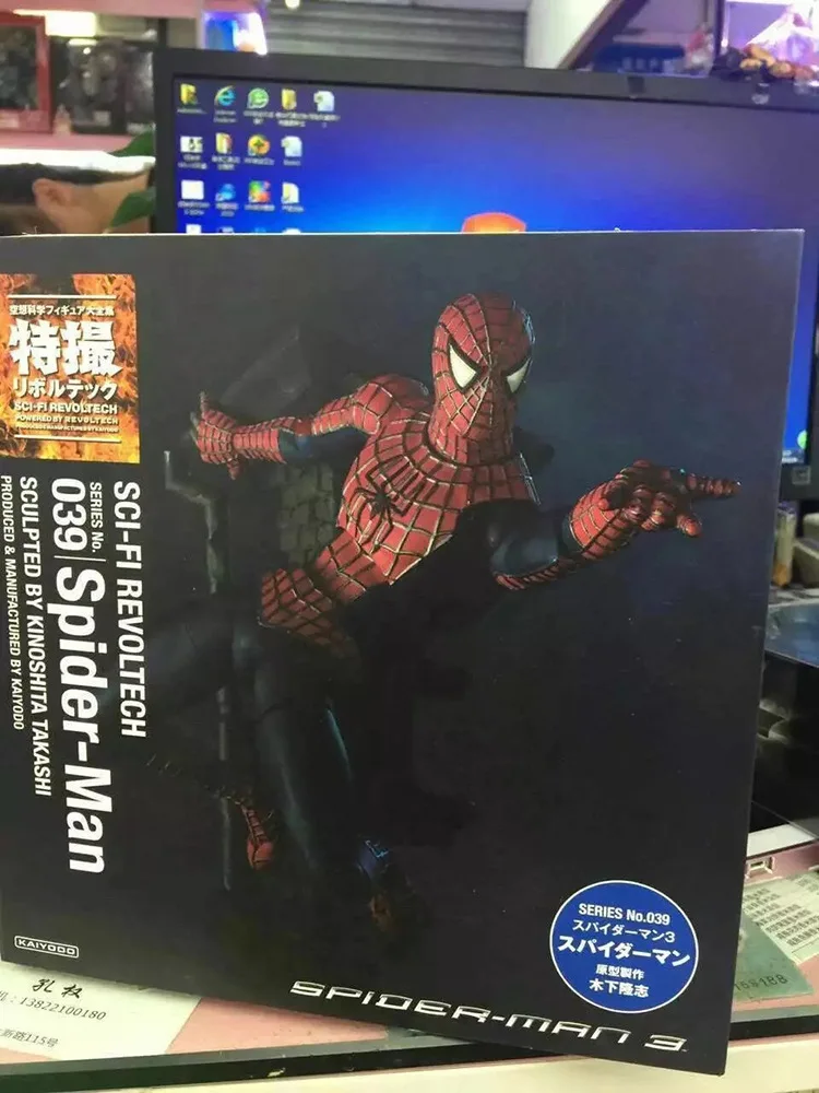 Диффузный отличный аниме KOTOBUKIYA artfx+ Человек-паук 2 поколение Человек-паук черный и белый с рисунком Гараж Комплект Модель