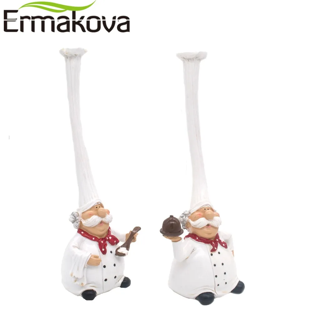 ERMAKOVA 2 шт./компл. фигурки шеф повара кухонное украшение кухонная статуя