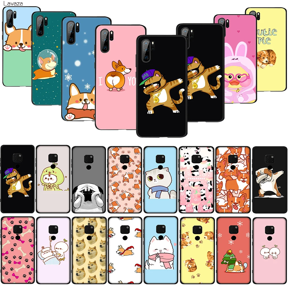 Lavaza Corgis pups kids design dog TPU Soft Case for Huawei Honor view 20 9x Pro P smart Z Plus P20Lite Mate 30 Lite | Мобильные