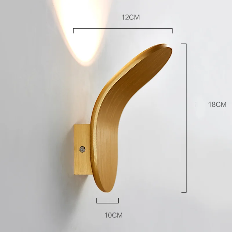 SANDIY Creative Wall Lamp Night Light For Bedside Bedroom Corridor Contracted Style Indoor Decoration Background Wall Lighting
