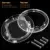 Pet Dog Door 4 Ways Round Transparent Household Cat Gate Lockable Security Pet Entrance Glass Window Puppy Hole Door for Cat Dog