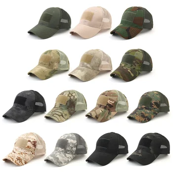 Outdoor Camouflage Adjustable Cap men Mesh Tactical Military Army Airsoft Fishing Hunting Hiking Hat 2